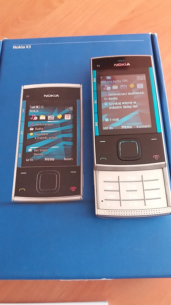ŁADNA NOKIA X3-00 BEZ BLOKADY ZESTAW + KARTA 2GB