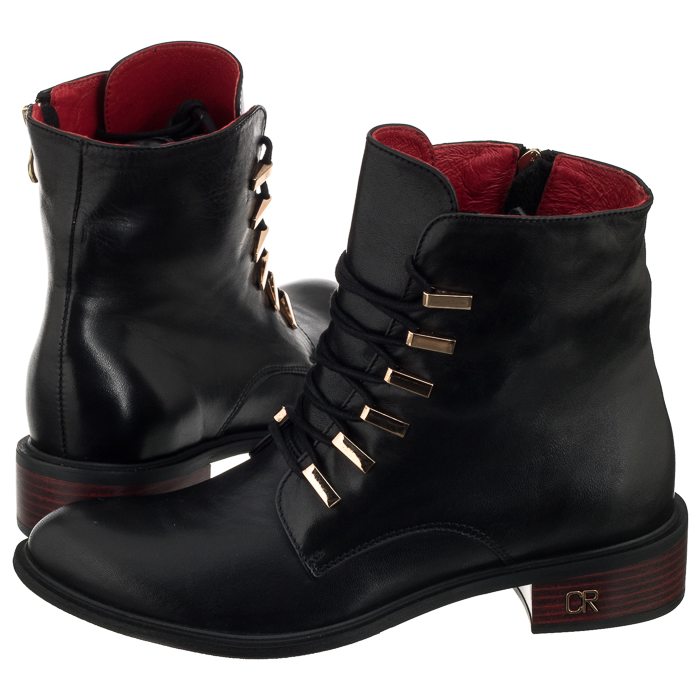 Buty Damskie Botki Carinii B4498 Czarne