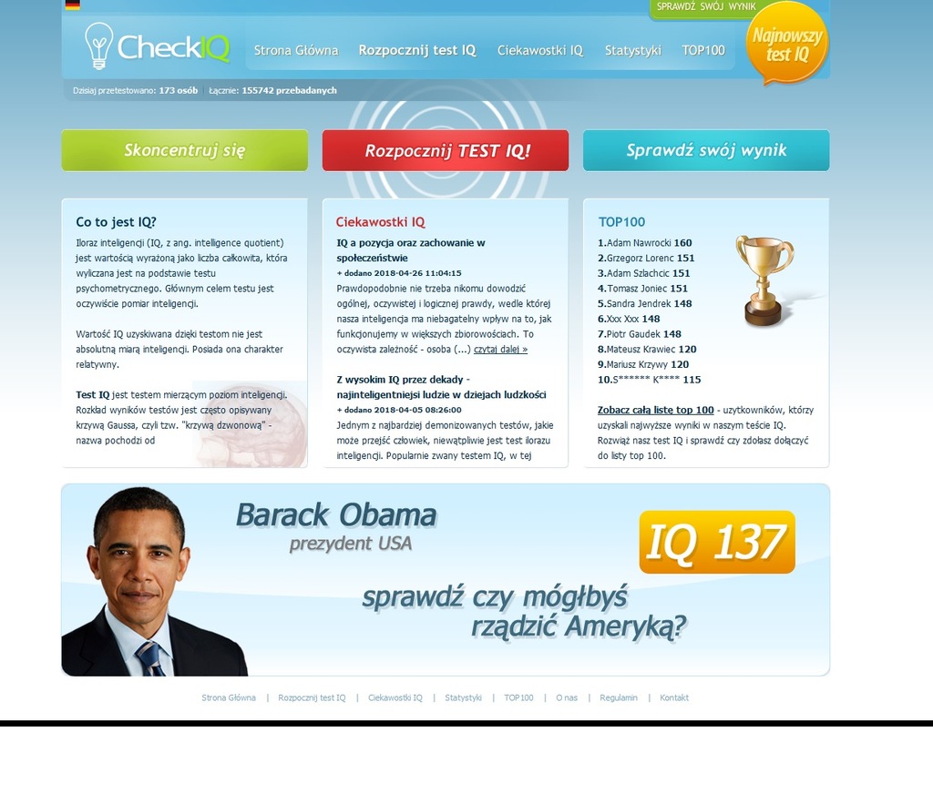 CheckIQ.pl - Dochodowa strona z testem IQ (SMS)