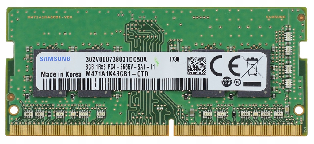 8GB 2666MHz DDR4 SAMSUNG PC4-2666V-SA1-11 FV23%