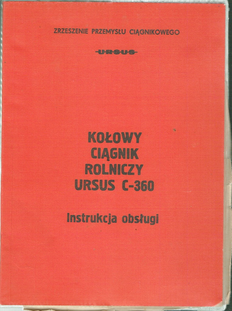 Kołowy ciągnik rolniczy Ursus C-360 instrukcja 28C