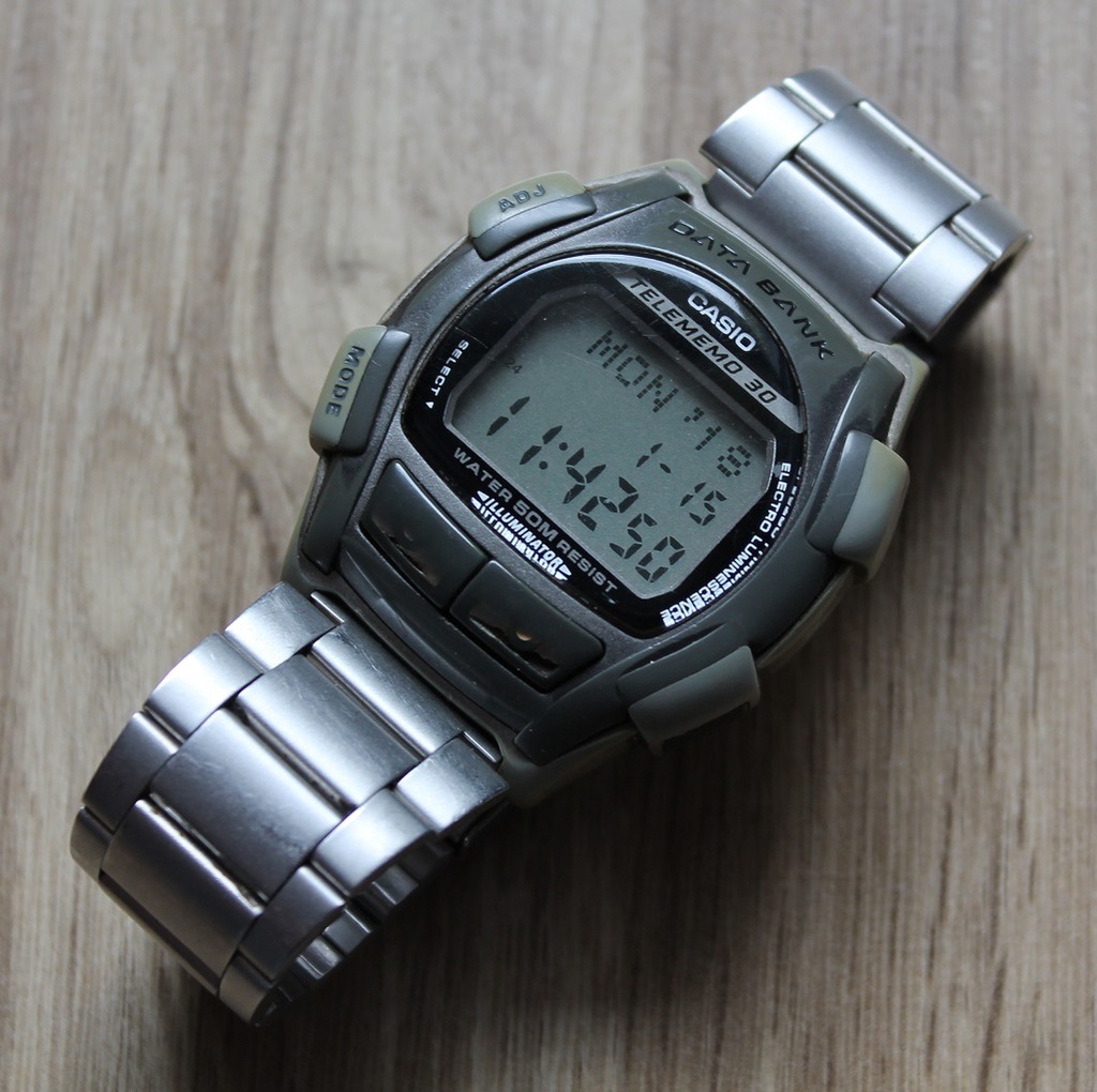 casio data bank illuminator