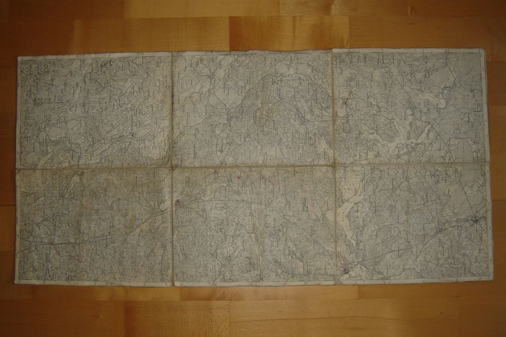 Treuburg - Lyck - Olecko - Ełk - przedwojenna mapa