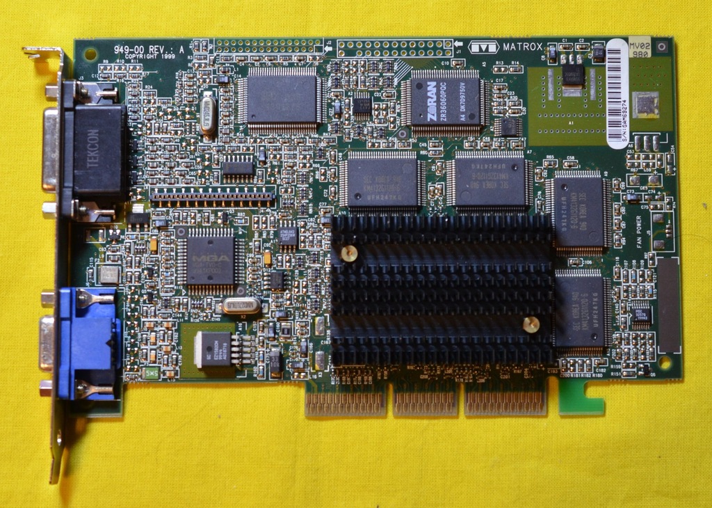 MATROX MILLENIUM G400 16MB AGP MGI G4+MVTA16GRI