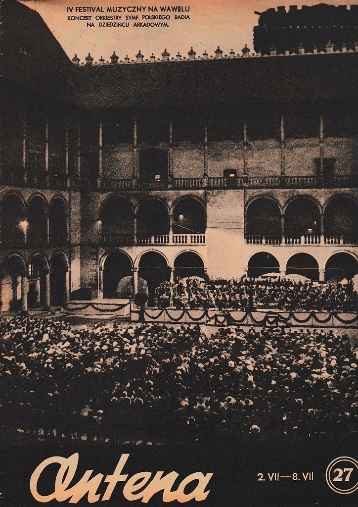 ANTENA 1939 27 Kraków Wawel Spała Krzemieniec
