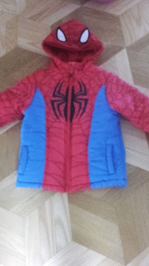 kurtka Marvel Spiderman 4-5lat 110cm stan bdb