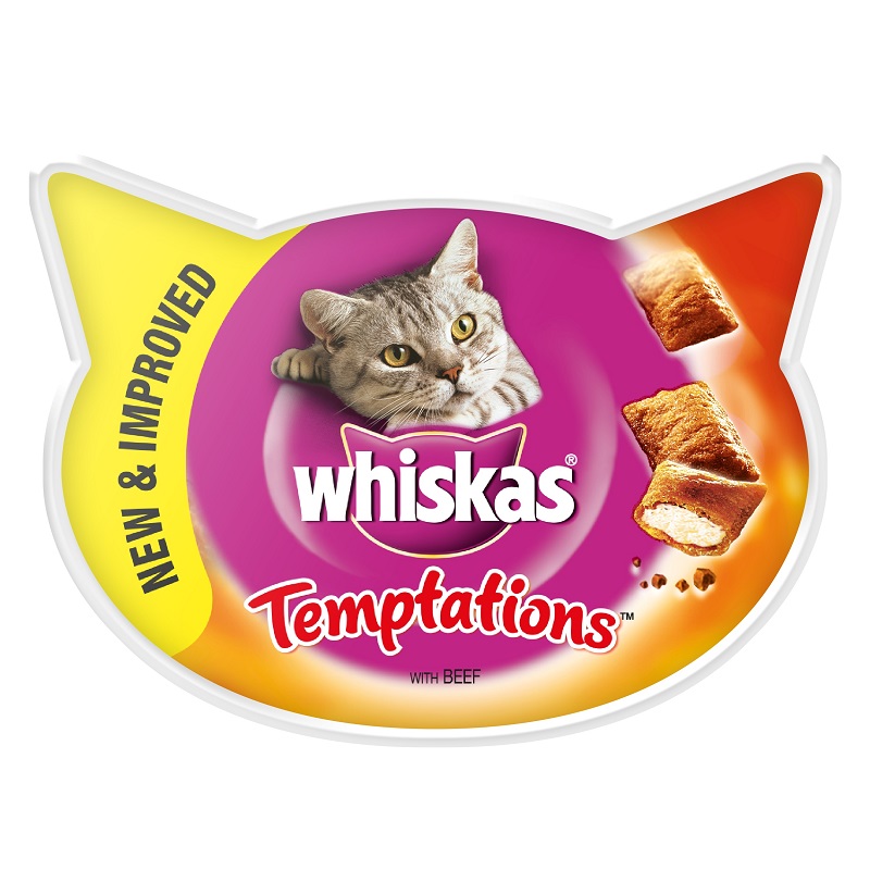 WHISKAS Temptation Wołowina 8x60g