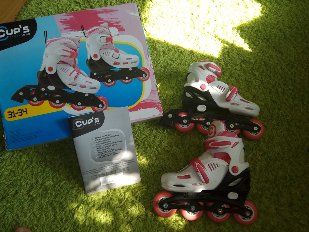 Rolki Cups roz. 31-34,ochraniacze gratis Okazja