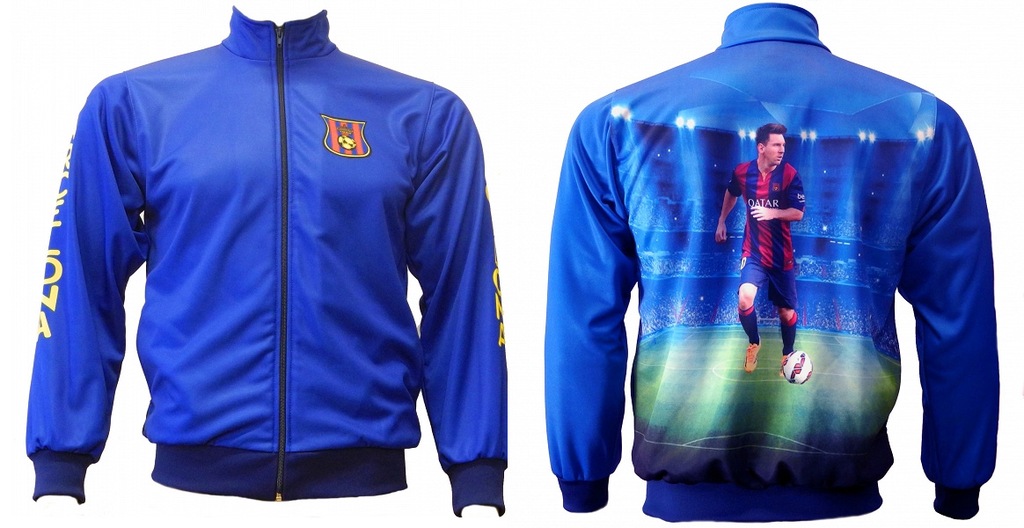 BLUZA DRESOWA FC BARCELONA BARCA MESSI FOTO 122cm