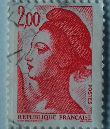 Znaczek pocztowy FRANCJA LIBERTY d'ap delacroix 83