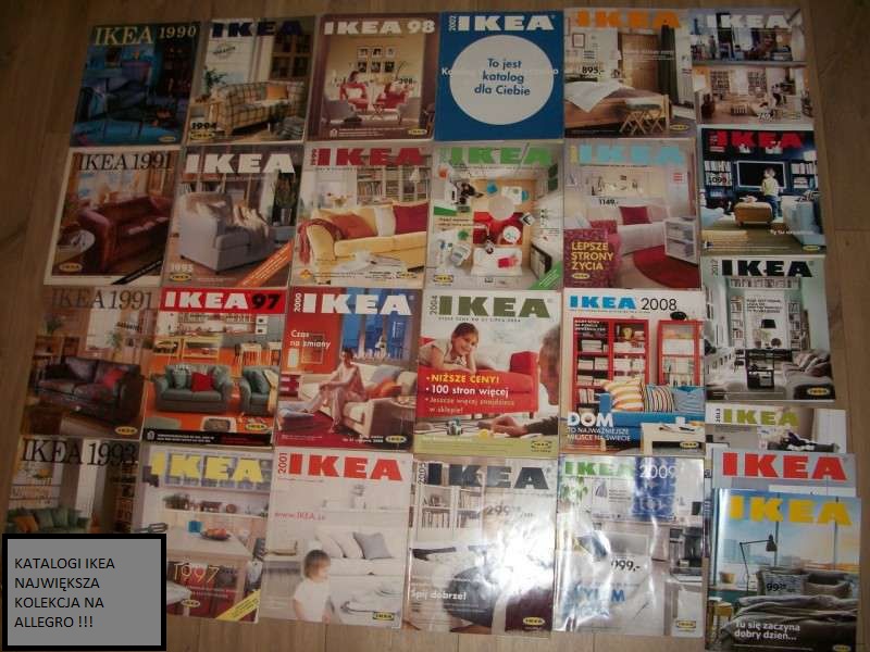 Katalogi IKEA 30 sztuk 1990r.-2017r
