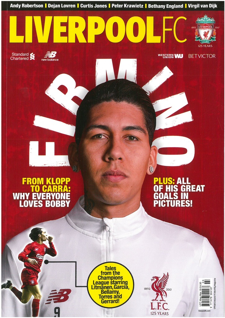 LIVERPOOL FC MAGAZINE 03/2018 Roberto Firmino