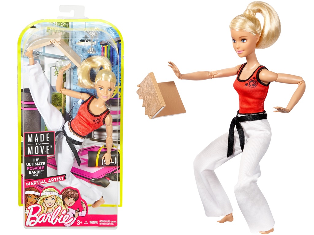 Barbie Made to Move - Blonde Pink Top / Barbie Stworzona do Ruchu