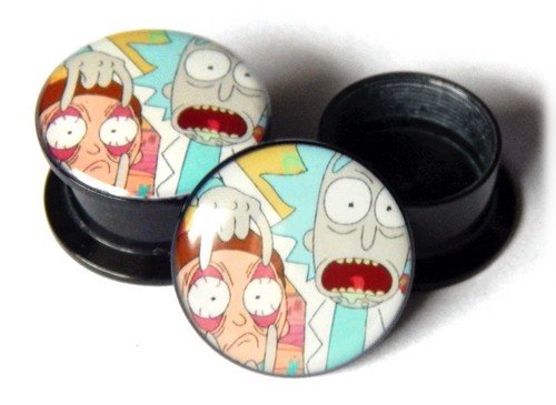 tunel plug star Rick and Morty akrylowy 8mm