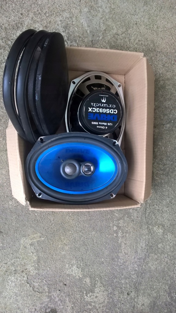 Głośniki 6x9 cala 125W 3-drożne DRIVE Crunch