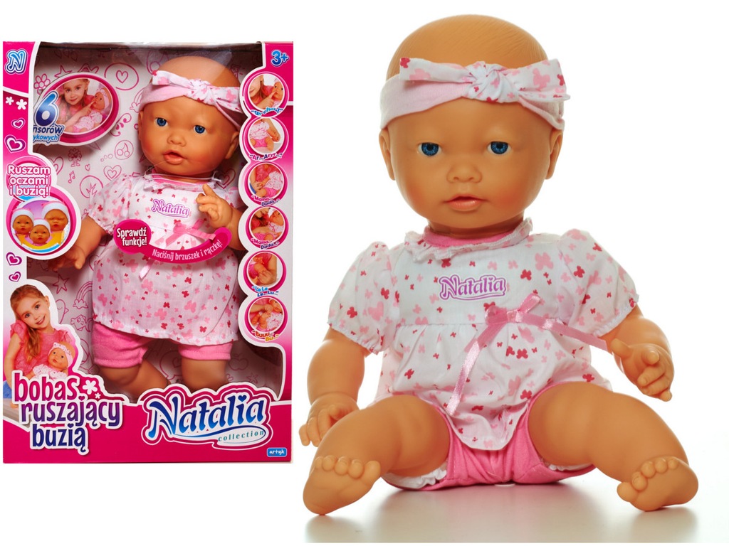 NATALIA lalka BABY BORN Interaktywna Mimiczna miny