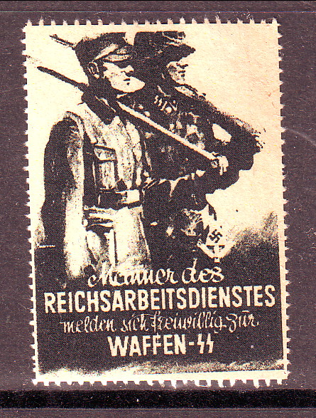 Waffen-SS propaganda Winieta żołnierzy Reich IIWW