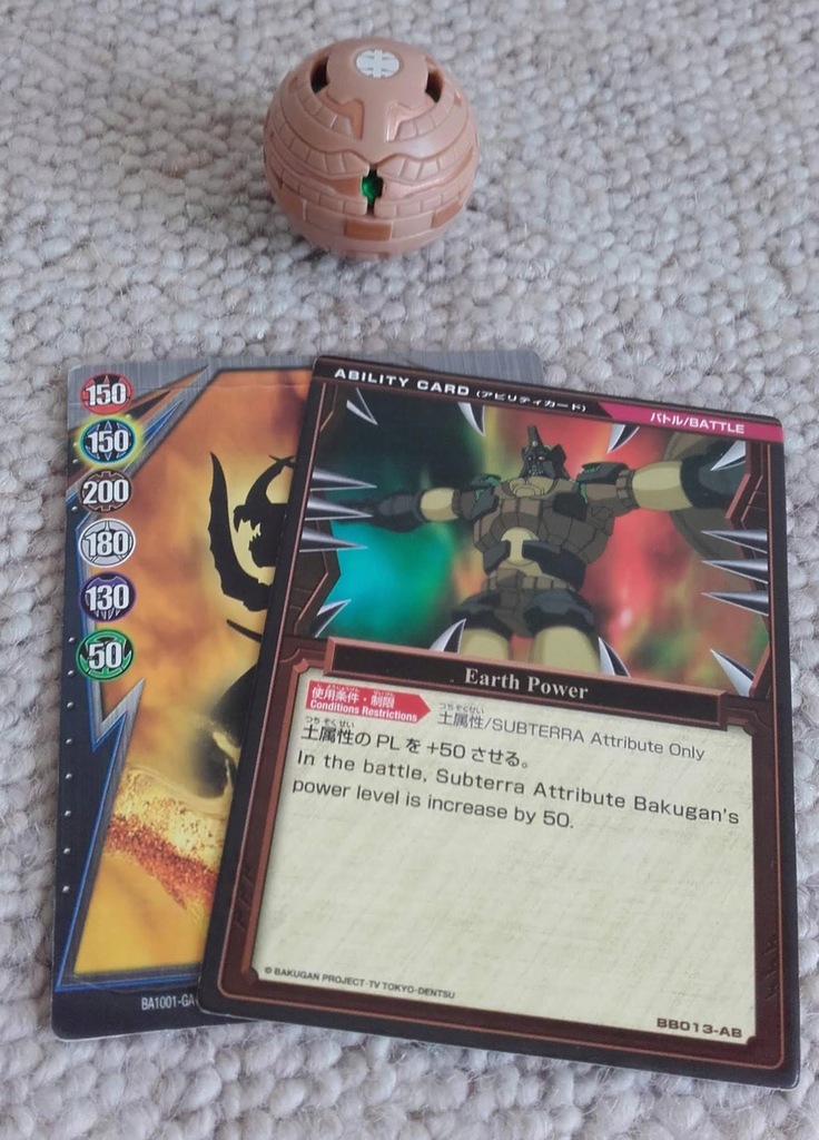Bakugan Figurka Hammer Gorem + Karty