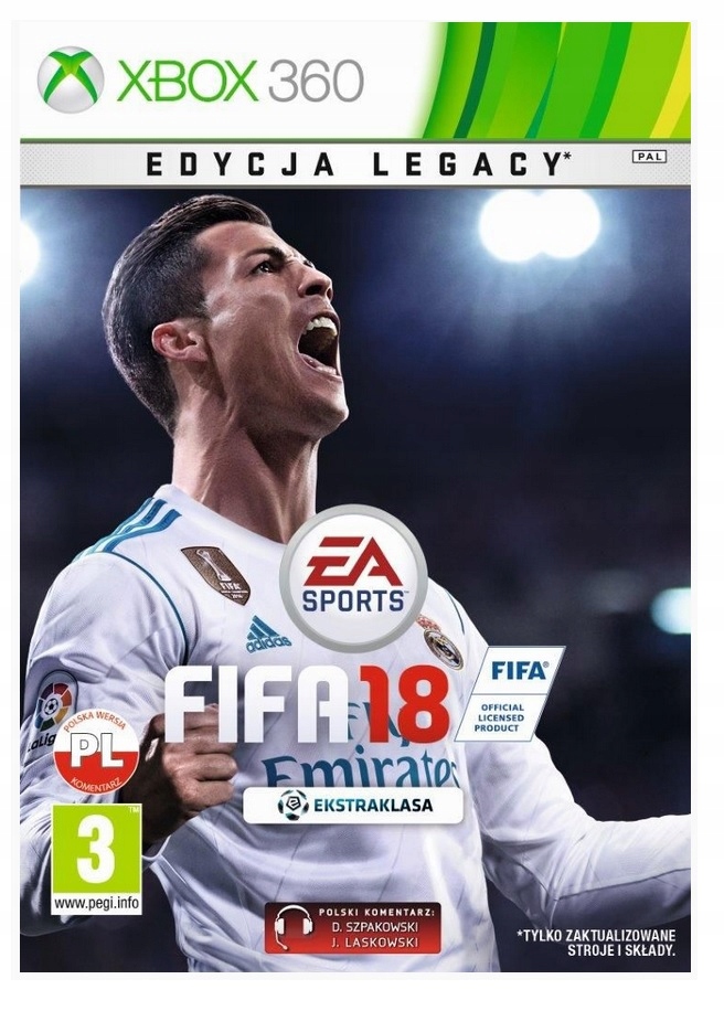 FIFA 18 2018 XBOX 360 PL EDYCJA LEGACY