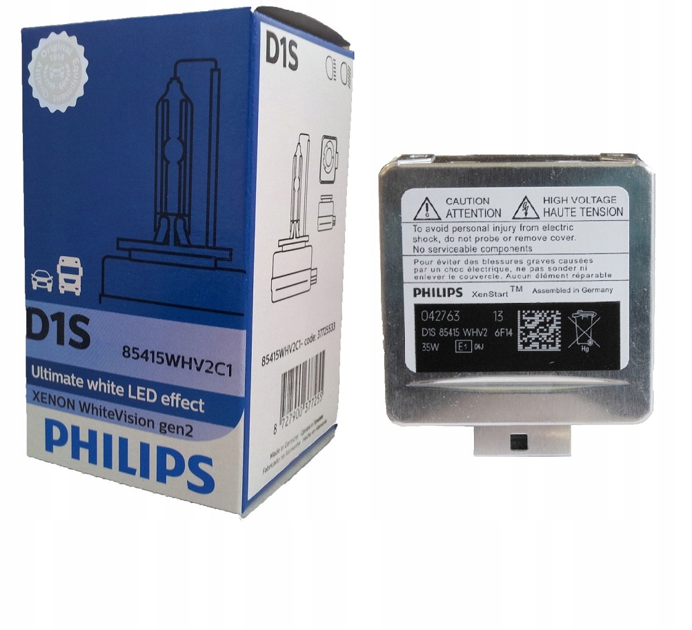 D1S PHILIPS WHITE VISION LED EFFECT KSENON +120%