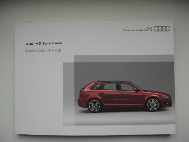 Audi A3 8p Polska Instrukcja Audi A3 Sportback 08 7235801888 Oficjalne Archiwum Allegro