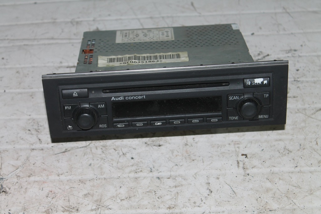 FABRYCZNE ORYGINALNE RADIO AUDI CONCERT A4 B6 7007881987