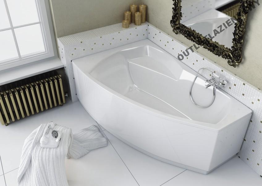WANNA ASYMETRYCZNA SENSO 170x115 cm LEWA AQUAFORM