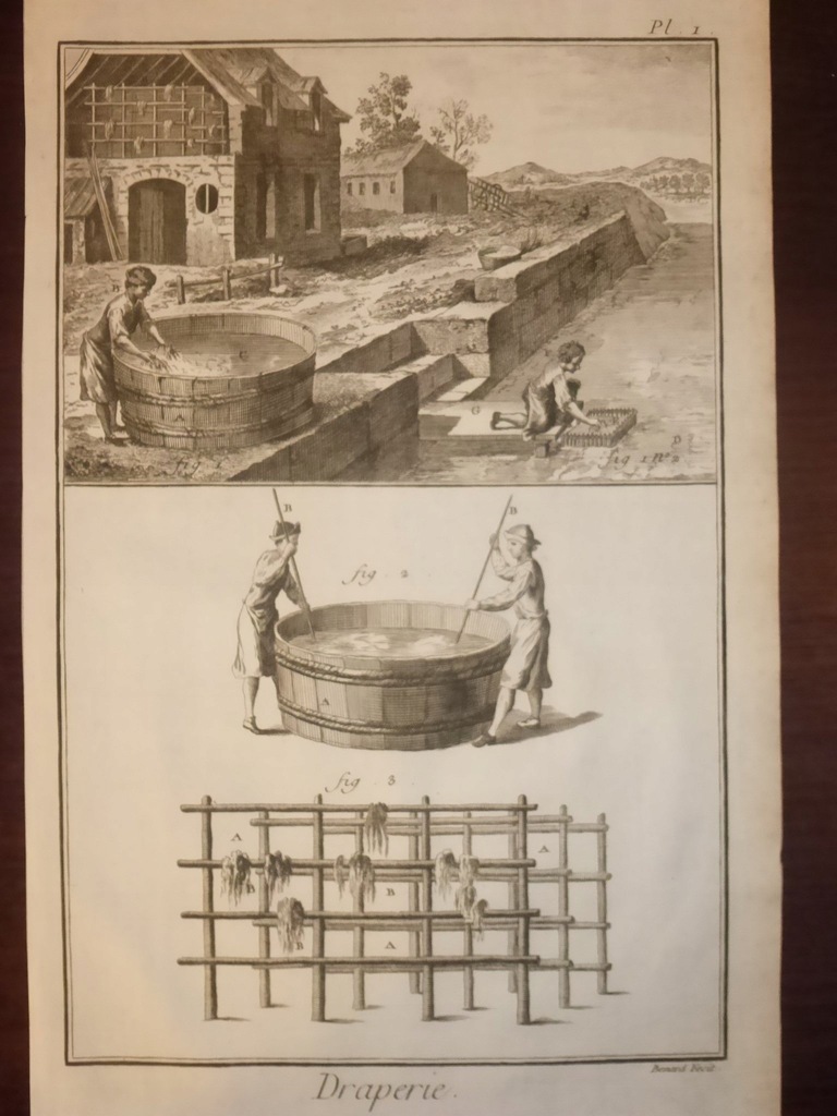 !ENCYKLOPEDIA DIDEROT! SUKIENNICTWO! 11 PL! 1763!