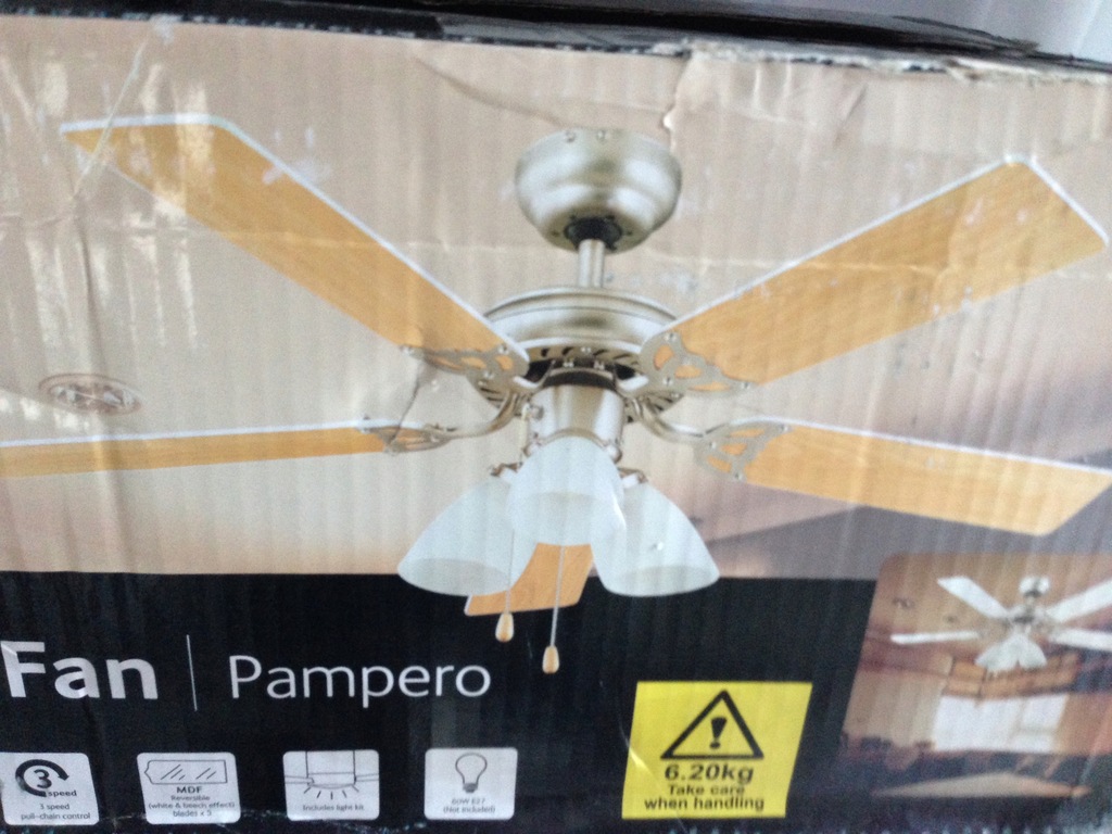 Lampa - wentylator Ceiling Fan Pampero