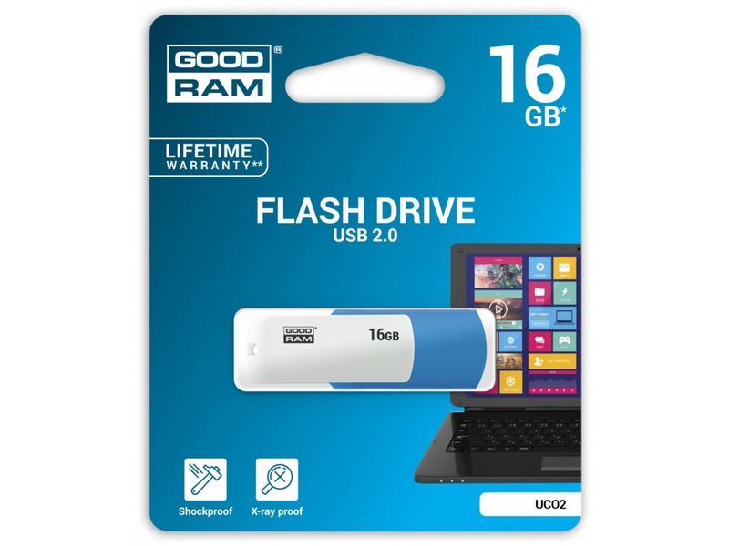 Pendrive GOODRAM UCO2 16GB USB2.0 niebieski