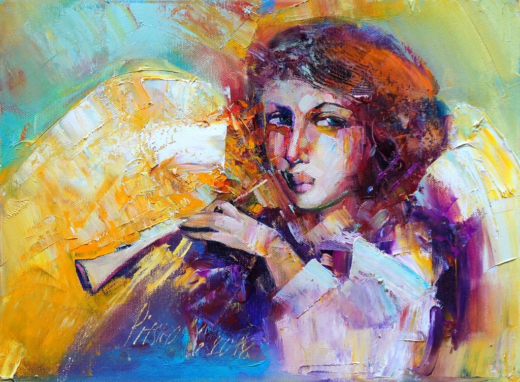ANNA ART__WESOŁY ANIOŁ__ PITSKO obraz