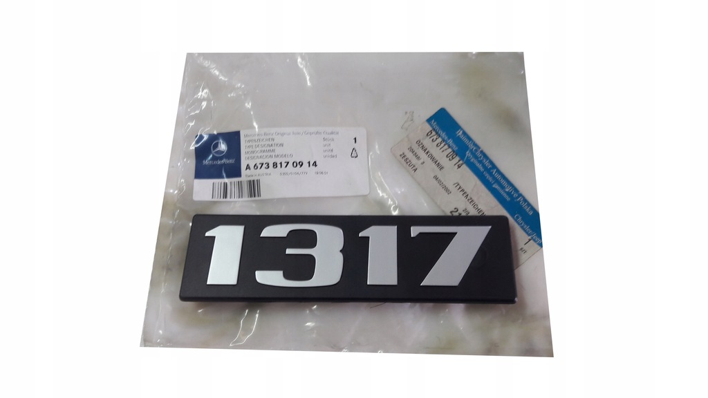 LOGo ZNACZEK EMBLEMAT MERCEDES 1317 6738170914