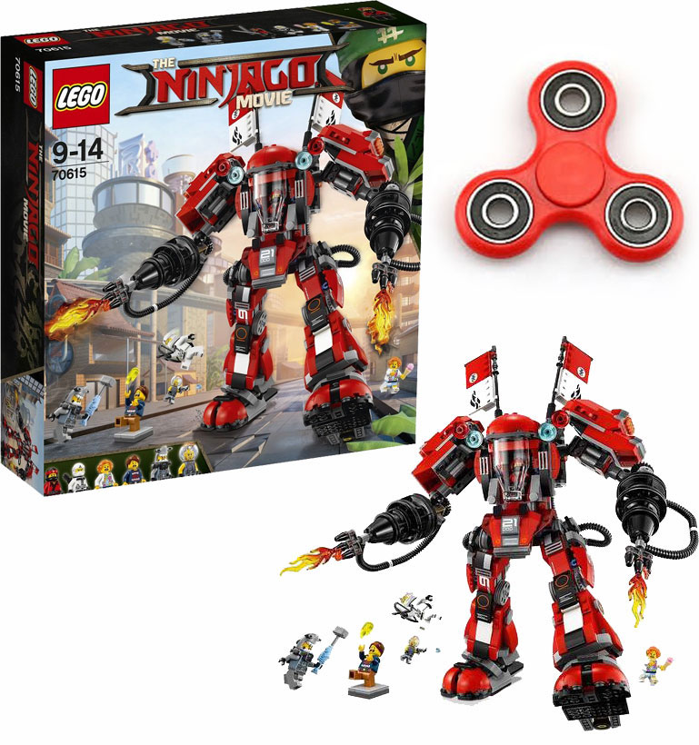 LEGO NINJAGO THE MOVIE 70615 OGNISTY ROBOT+FidgetS