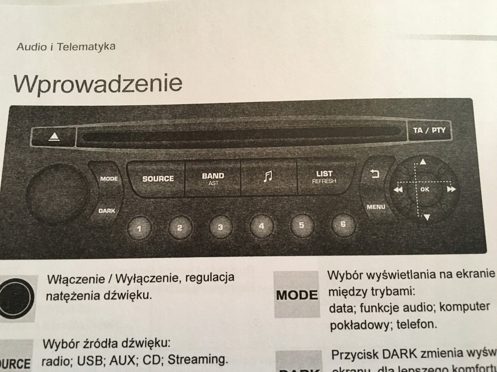 Citroen C5 instrukcja obsługi polska od 2011 radio
