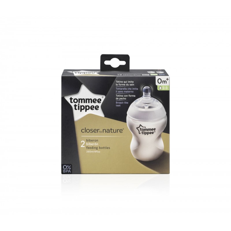 TOMMEE TIPPEE BUTELKA 2*260ML CLOSER TO NATURE
