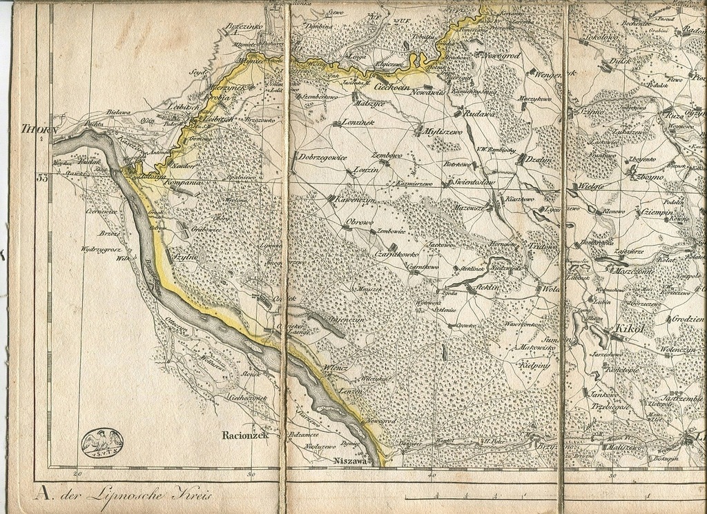 mapa NOWE PRUSY Golub-Dobrzyń Lipno Sierpc Rypin