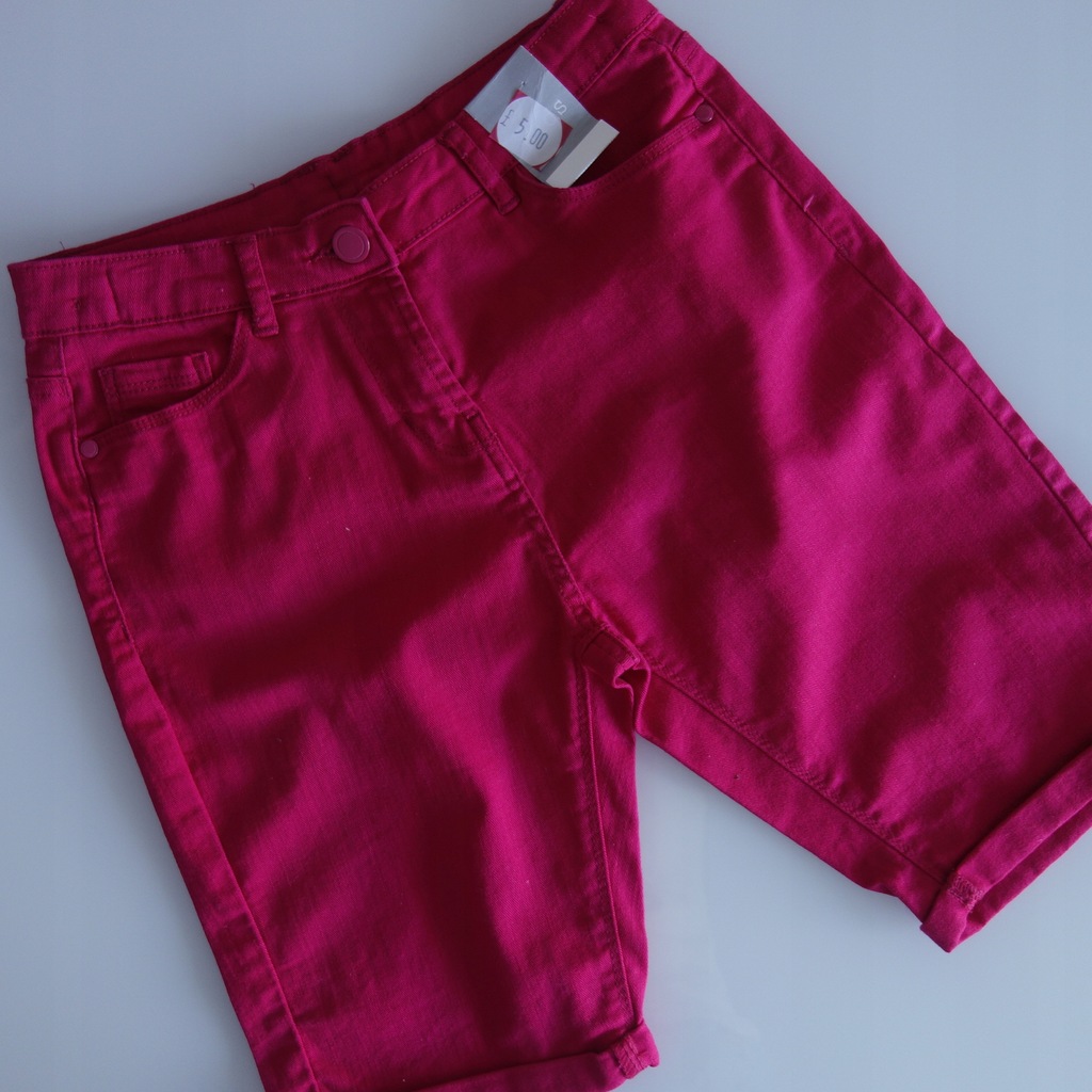 Matalan różowy jeans 3/4 NOWE 158cm