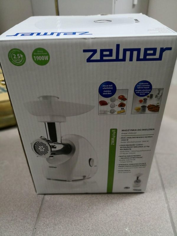 MASZYNKA DO MIĘSA ZELMER ZMM4048W KOMPLET + DZ