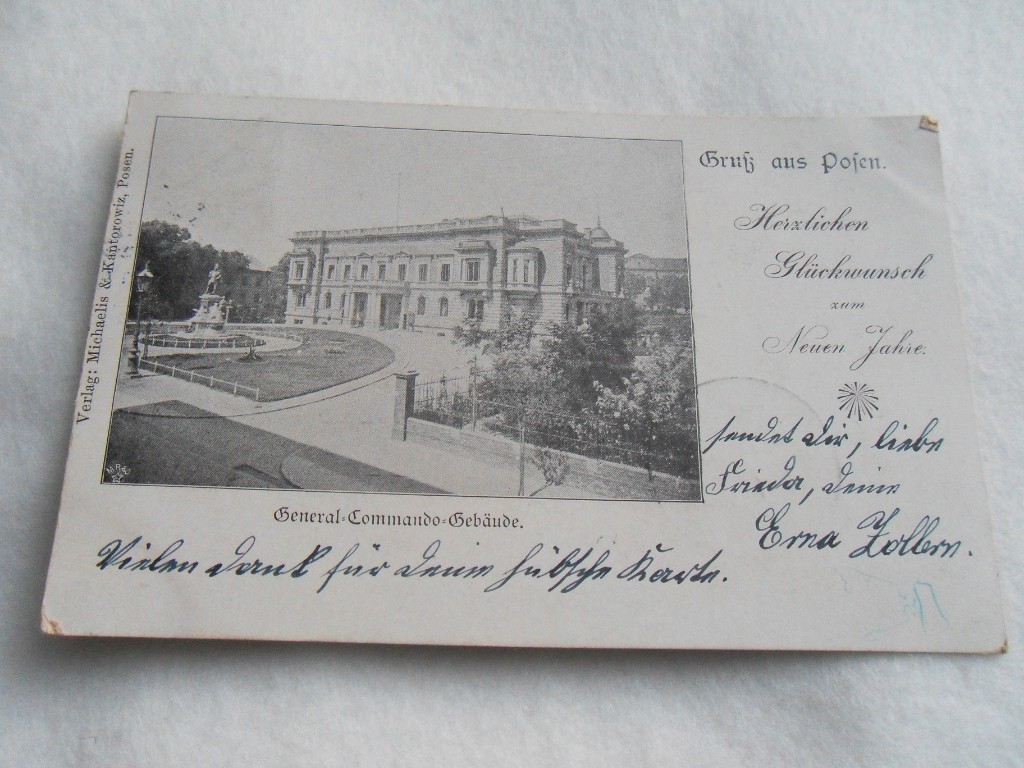 Posen Poznań Dowództwo V Korpusu Armijnego NR1899r