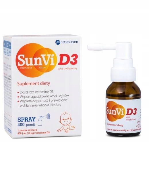 Sunvi D3 400 Jm Witamina D3 Dla Dzieci Spray Wyprz