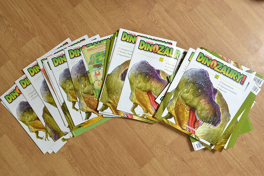 Dinozaury kolekcja DeAgostini gazety zestaw 58 nr