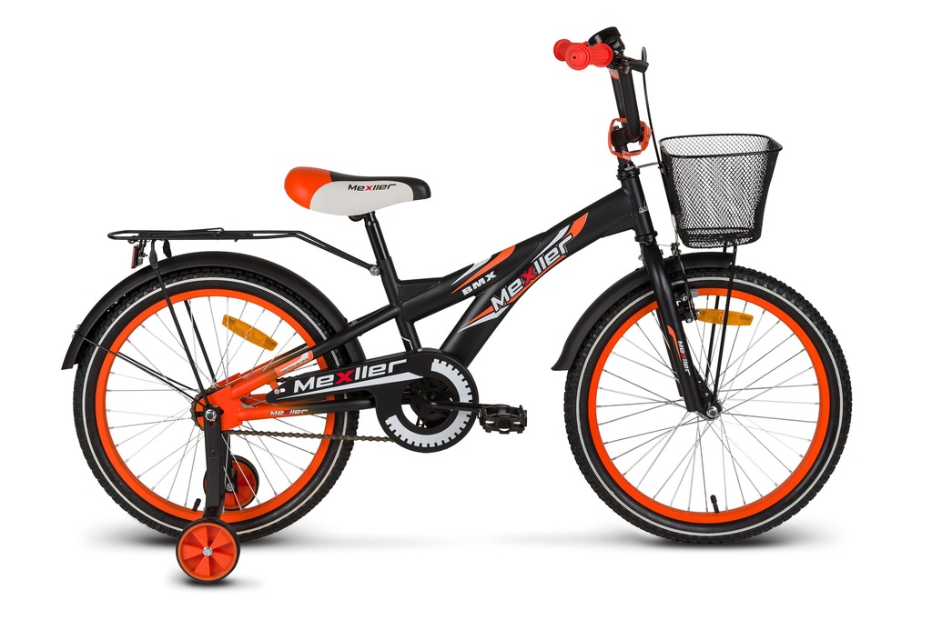 Rower 20 MEXLLER BMX czarno-pomarańczowy mat