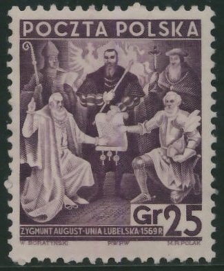 Poczta Polska 25 gr. - Unia Lubelska
