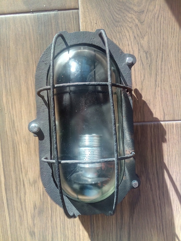 KINKIET / LAMPA / INDUSTRIAL / CZARNY MAT 15X27cm