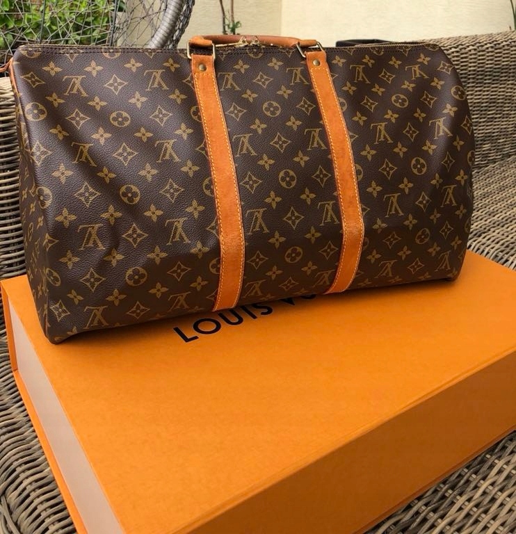 TORBA LOUIS VUITTON KEEPALL TORBA PODRÓŻNA LV HOLOGRAM EBENE