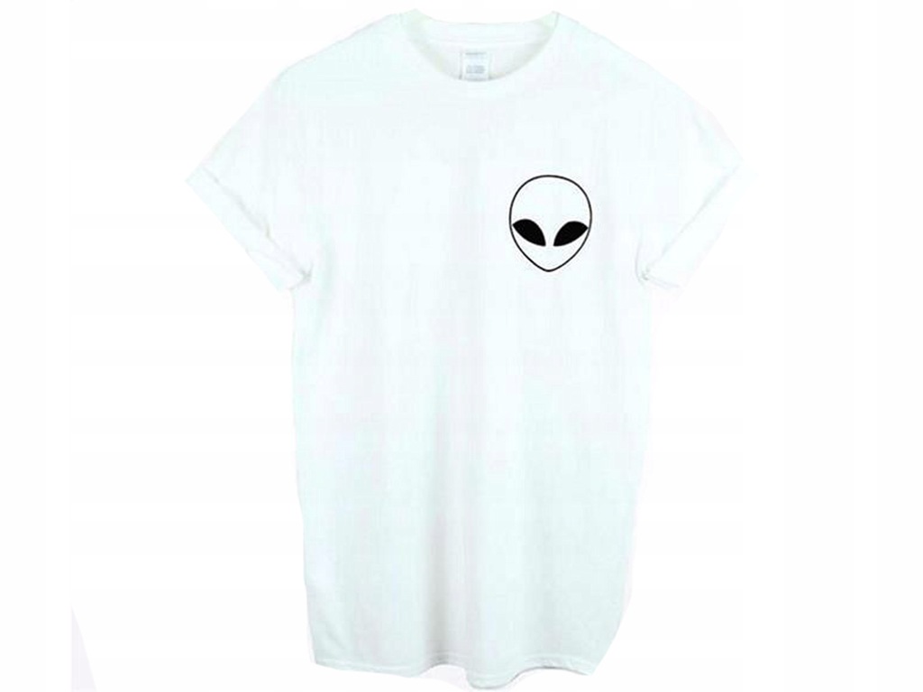 KOSZULKA TYPU ALIEN TUMBLR GIRL Z LOGO OBCY L B612