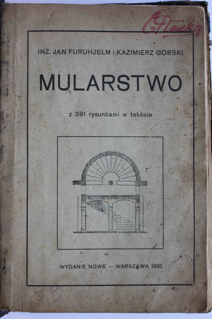 FURUHJELM MULARSTWO 1920 ILUSTR. BUDOWNICTWO