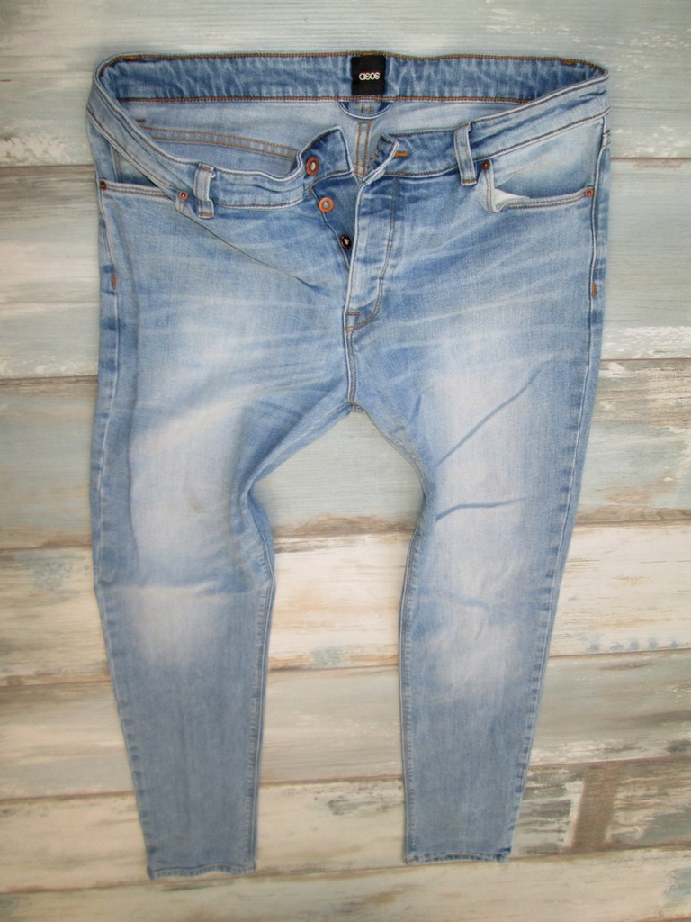 ASOS uciągliwe jeans męskie RURKI W34L32