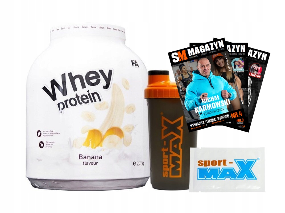 FA WHEY PROTEIN 2270 g BIAŁKO WPC PROTEIN 2,27 KG