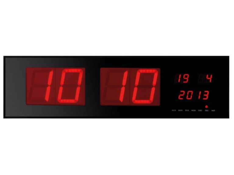Duży cyfrowy zegar ścienny LED godz data 83cm
